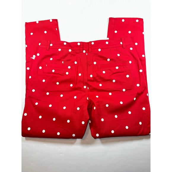 Modcloth Women’s Size Small Legendary Lifestyle Red Polkadot Pants Pockets - Picture 7 of 7
